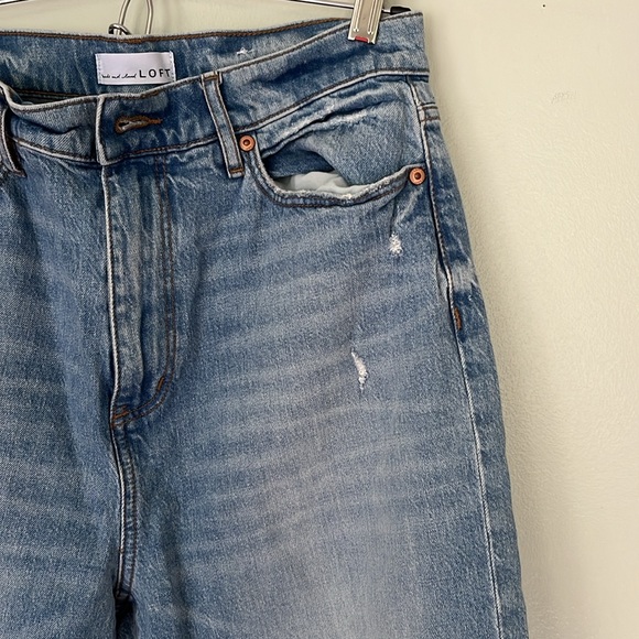 Loft High Waisted Boyfriend Jeans - Picture 3 of 8